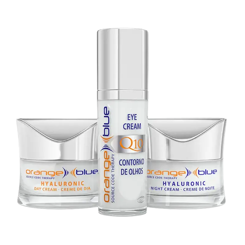 orangeblue Anti-Aging Powerpaket – Augencreme, Tagescreme und Nachtcreme im Set